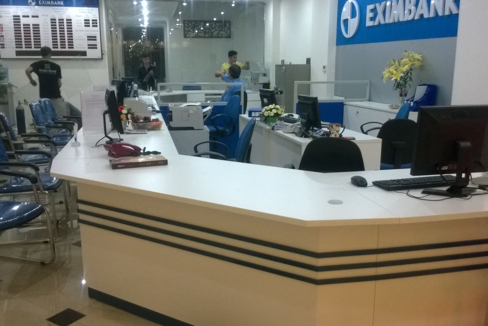 dự án thi công nội thất eximbank